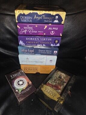 Tarot Cards & Oracle Angels, Self-care, Lowbrough, Starseed, Indigo Lot X8 Decks